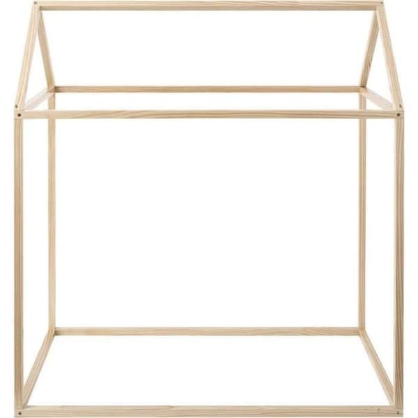 Bebislit - Atmosphera - Furu-stuga - Dimensioner 116x126x66 cm - Kompatibel madrass 60x110 cm