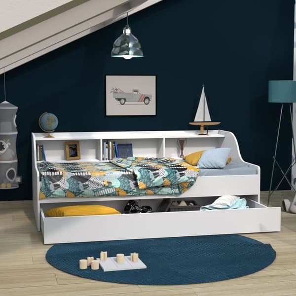 Lit Enfant - Laïba Kids - DodoKid - 2 Madrasser 90x190 - Trä - Med Lådor