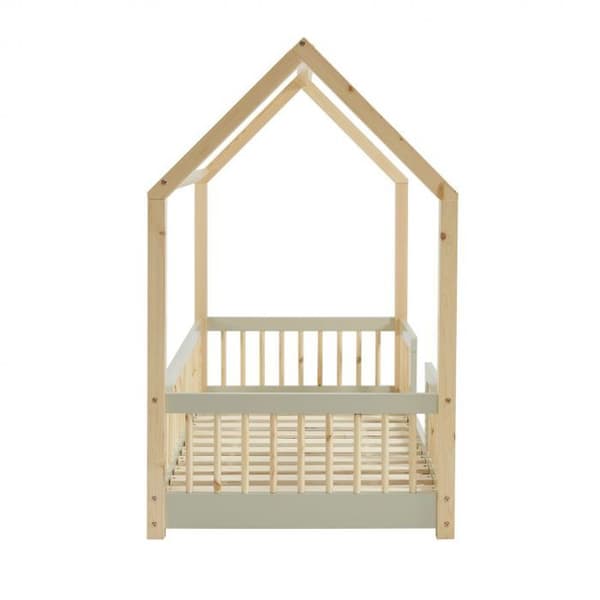 Liten koja med barriärerna Utforskare Elfenben 70x140 - Laïba Kids