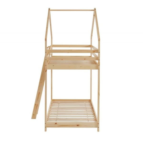 Lit våningssäng Château des Anges Beige 90x190 Laïba Kids