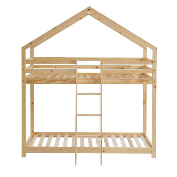 Lit våningssäng Château des Anges Beige 90x190 Laïba Kids