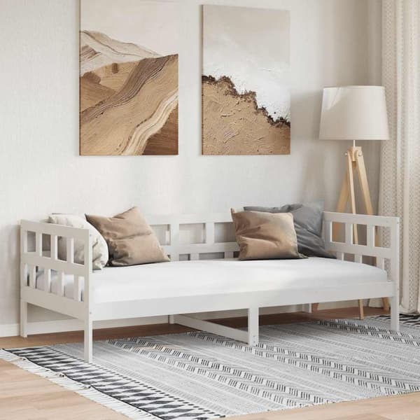 Dagbädd vit massiv furu 90x190 cm
