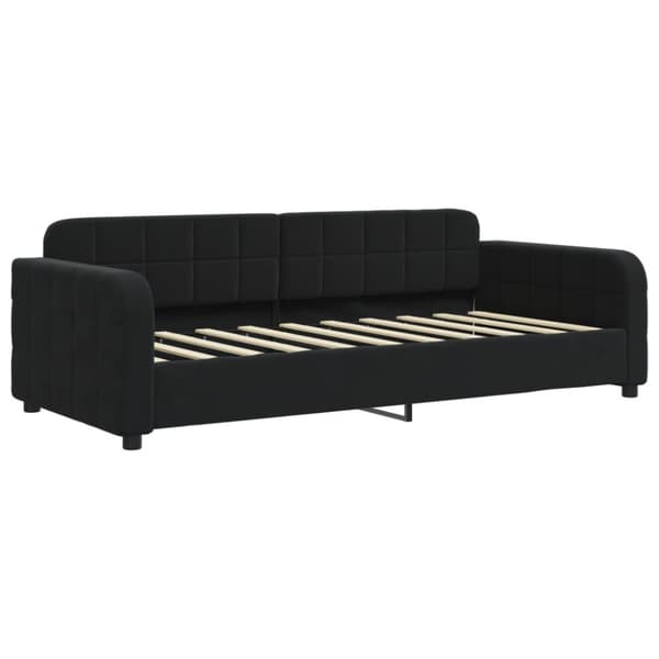 Dagbädd svart 90x190 cm sammet