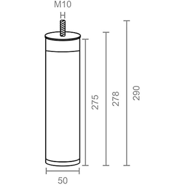 Micel – PATA sängbottenset 50 mm (4 tapiflexbitar) Svart