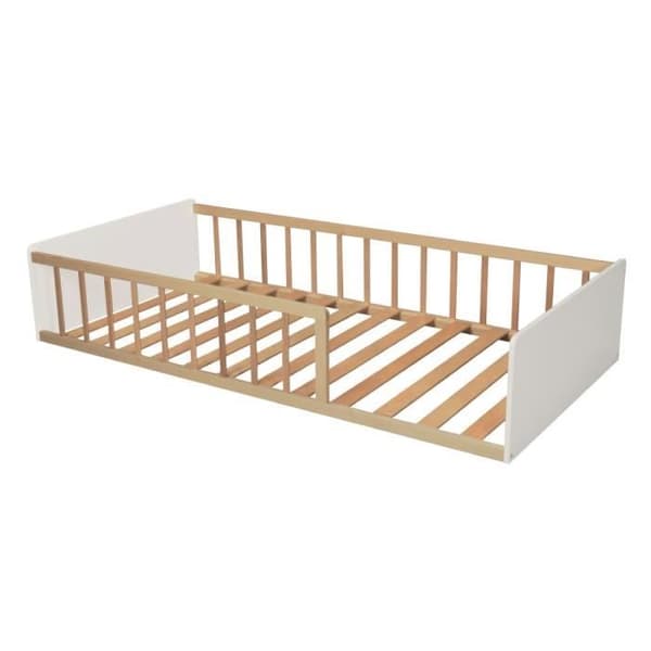 Belyst barriär - LAÏBA KIDS - Underverkens Grotta - 90x190 cm - Vit och Naturlig - Barn