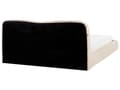 Miniatyrbilde 8 av 11: Seng med Oppbevaring Lys Beige Bouclé 180 x 200 cm Sengegavl Minimalistisk Stil Dobbeltseng Soverom