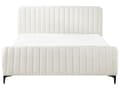 Miniatyrbild 4 av 11: Sängram Off-White Boucle 160 x 200 cm Tuftad Huvudgavel Metallben Modern Design