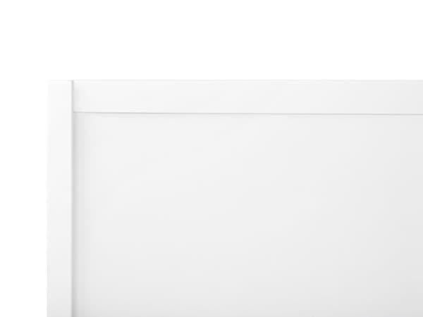 Dobbeltseng Gummi Hvit Tre 160 x 200 cm med Sengegavl Minimalistisk Rustikk Stil