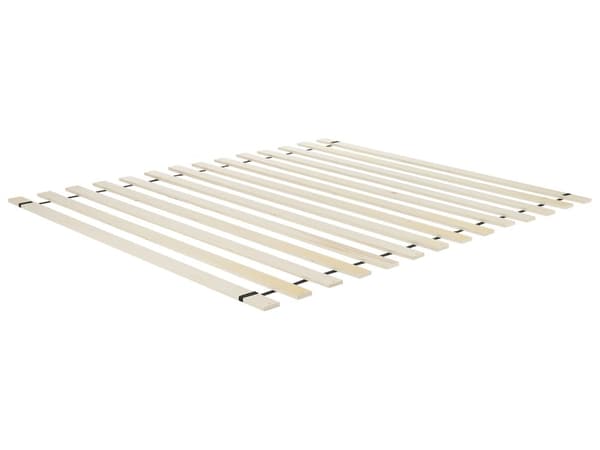 Dobbeltseng Gummi Hvit Tre 160 x 200 cm med Sengegavl Minimalistisk Rustikk Stil