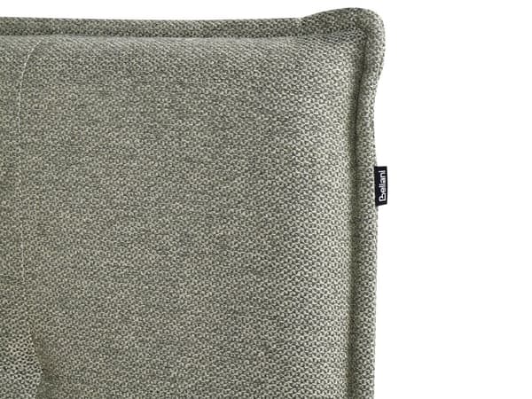 Dobbeltseng Grønn Lin 180 x 200 cm Svarte ben Sengegavl Lamellbunn Vannavvisende stoff Moderne design Sengeramme Soverom