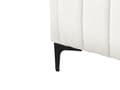 Miniatyrbillede 9 af 11: Seng Hvid Boucle 160 x 200 cm Ribbet Dobbeltseng med Sengegavl To Mands Kvalitetseng Sengeramme Moderne Design