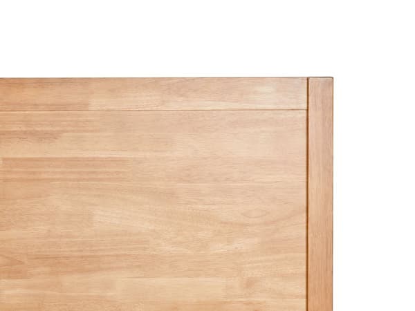 Seng Lyst Træ 160 x 200 cm Klassisk Dobbeltseng med Sengegavl To Mands Høj Sengeramme Minimalistisk Design Træseng