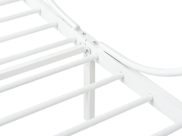Himmelssäng Vit Metall 90 x 200 cm Enkelsäng Retro Dekorativ