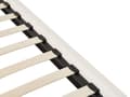 Miniatyrbilde 7 av 11: Sengeramme med Baldakin Svart Metall Off White Boucle Trekk 160 x 200 cm Retro Minimalistisk