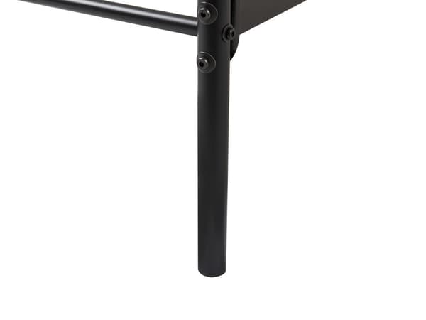 Sengeramme med Baldakin Svart Metall 90 x 200 cm Retro Stil Dekorativ Design