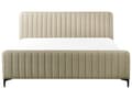 Miniatyrbilde 4 av 11: Sengeramme 180 x 200 cm Beige Boucle Tufted Sengegavl Metallben Moderne Design