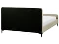 Miniatyrbilde 5 av 11: Sengeramme Beige Boucle 160 x 200 cm Tuftet Sengegavl Metallben Moderne Design