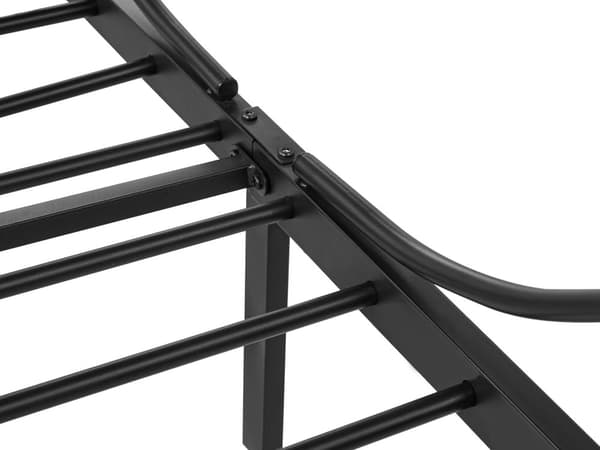 Enkeltseng Sort Metal 90 x 200 Enkeltmandsseng Teenageseng Pige Seng Moderne Himmelseng Sengeramme Metalseng
