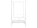 Miniatyrbillede 5 af 9: Enkeltseng Hvid Metal 90 x 200 Enkeltmandsseng Teenageseng Pige Seng Moderne Himmelseng Sengeramme Metalseng