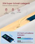 Miniatyrbillede 4 af 7: Bedframe 160 × 200 cm-med LED-belysning og USB-opladningsstation