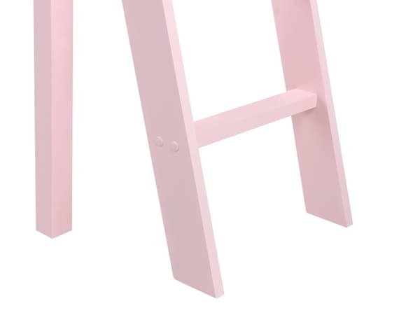 Barnsäng Rosa Furuträ 90 x 200 cm med Spjälram Säng för Småbarn