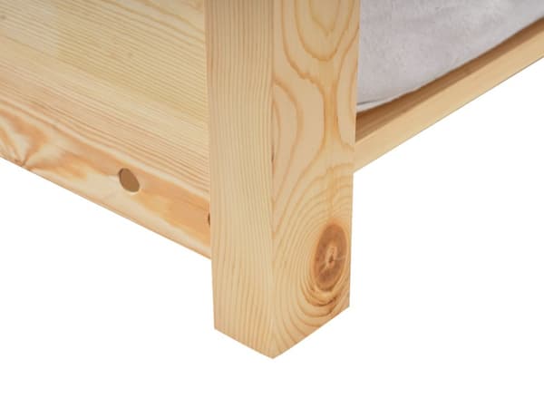 Barnsäng Hus Ljust Tall Trä 90 x 200 cm Bottenplatta Säng för Småbarn Modern Barnkammare
