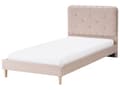 Miniatyrbilde 1 av 11: Seng Beige Fløyel 90 x 200 cm Sengegavl Moderne og tradisjonell stil Barnerom Barneseng