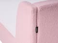 Miniatyrbillede 8 af 11: Enkeltseng Lyserød Velour 90 x 200 Enkeltmandsseng til Pigeværelse Lav Gulvseng Sengeramme med Hovedgærde Børneseng til Pige