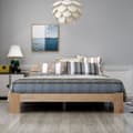 Miniatyrbillede 4 af 11: Rootz dobbeltseng med hovedgærde - fyrretræbedamme - naturlig træbed - 144 cm x 210 cm x 67,5 cm