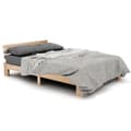 Miniatyrbillede 2 af 11: Rootz dobbeltseng med hovedgærde - fyrretræbedamme - naturlig træbed - 144 cm x 210 cm x 67,5 cm