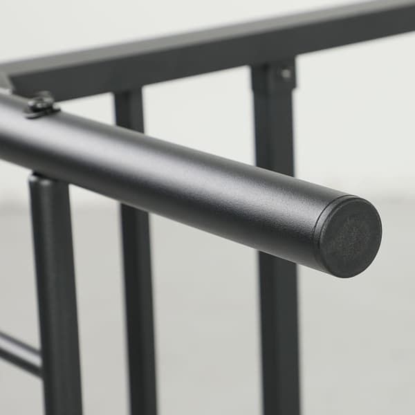 Rootz Metal -sarjan kehys - Musta vuode - hiljainen runko - Helppo kokoonpano - 206,9 cm x 91,8 cm x 82,5 cm - 32 cm