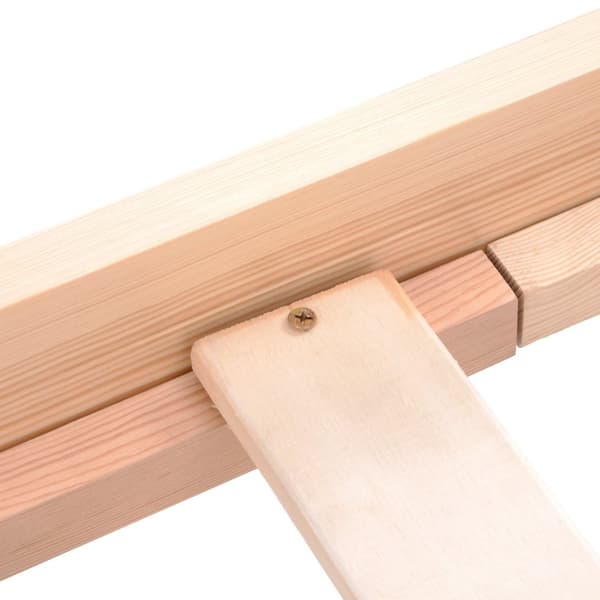 Rootz Solid Wood Bed Frame - Wooden Bed - Pine Bed - Miljøvenlig - 205L X 97W X 49H cm