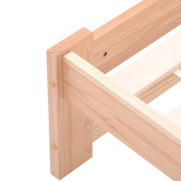 Rootz Solid Wood Bed Frame - Wooden Bed - Pine Bed - Miljøvenlig - 205L X 97W X 49H cm