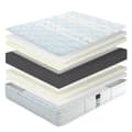 Miniatyrbild 4 av 4: Madrass 140x190 cm, Thermotec, 24 cm, memory foam, fast, sommar/vintersida + 2 kuddar + täcke