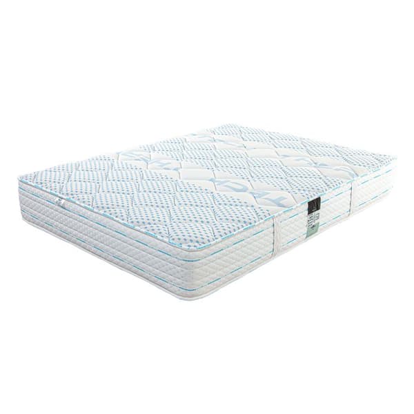 Madrass 180x200 cm, Thermotec, 24 cm, memory foam, fast, sommar/vintersida + 2 kuddar + täcke