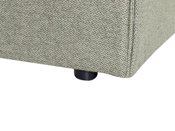 Vandseng Grøn Stof 180 x 200 cm Moderne Dobbeltseng med Sengegavl To Mands Sengeramme Vand Madras Minimalistisk Design Skandinavisk