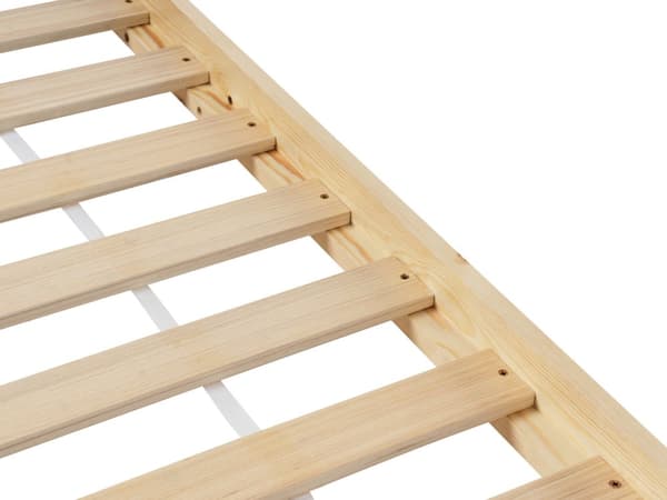 Børneseng lys fyrretræ 90 x 200 cm enkeltseng til børn sprosseseng