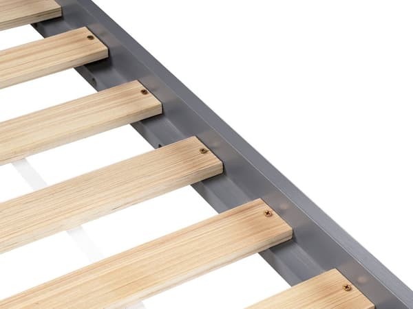Børneseng grå fyrretræ 90 x 200 cm enkeltseng til børn sprosseseng