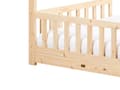 Miniatyrbillede 9 af 11: Husseng Lyst Fyrretræ 90 x 200 Børneseng til Børneværelse Junior Størrelse Seng som Hus Gulvseng Enkeltseng med Sengehest Tremmer