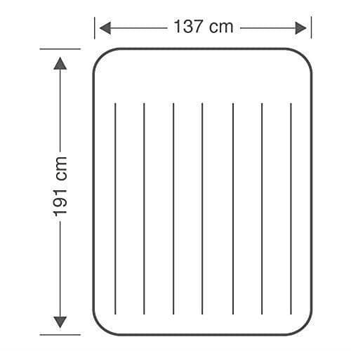 INTEX Rest klassisk FiberTech elektrisk uppblåsbar madrass 2-pers.