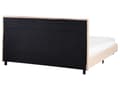 Miniatyrbilde 7 av 11: Sengeramme Beige Bouclé 140 x 200 cm Lamellbunn Sengegavl Moderne design Dobbeltseng Soverom