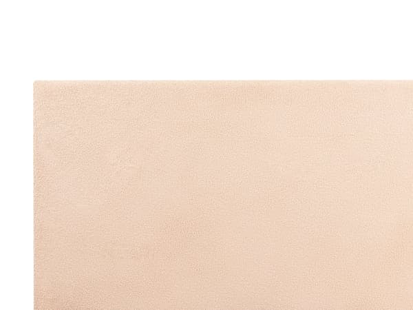 Sengeramme Beige Bouclé 140 x 200 cm Lamellbunn Sengegavl Moderne design Dobbeltseng Soverom