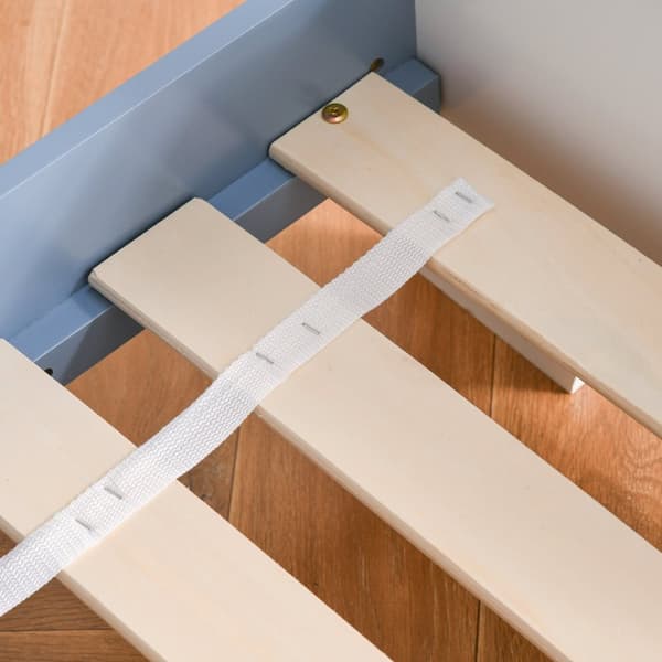 Rootz Children's Bed 3-6 år - Småbarnsäng - barnsäng - Säkerhetsfunktioner - 143 x 74 x 59 cm - Blue White Star Design