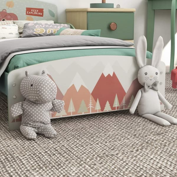 Rootz Børne seng 3-6 år - Børnebed - Toddler Bed - Sikkerhedsbarrierer - 143 cm x 77 cm x 60 cm
