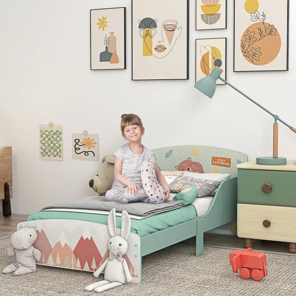 Rootz Børne seng 3-6 år - Børnebed - Toddler Bed - Sikkerhedsbarrierer - 143 cm x 77 cm x 60 cm