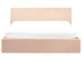 Miniatyrbillede 7 af 11: Seng Beige Boucle 160 x 200 cm Moderne To Mands Seng med Opbevaring Blød Sengegavl Dobbeltseng Sengeramme Retro Design