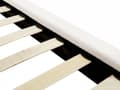 Miniatyrbillede 8 af 11: Seng Off White Boucle 160 x 200 cm Moderne To Mands Blød Sengegavl Dobbeltseng Sengeramme Retro Design Stofseng Plys