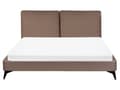 Miniatyrbillede 5 af 11: Seng Brun Boucle 160 x 200 cm Moderne To Mands Blød Sengegavl Dobbeltseng Sengeramme Retro Design Stofseng Plys