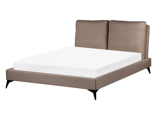 Seng Brun Boucle 140 x 200 cm Moderne Polstret Hodegjerde Polstret Moderne Design Spaltegulv