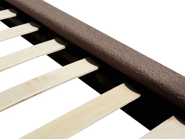 Seng Brun Boucle 140 x 200 cm Moderne Polstret Hodegjerde Polstret Moderne Design Spaltegulv